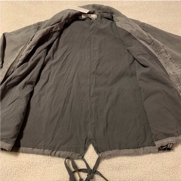 Young Fabulous & Broke Clara Jacket Black Sand Tencel Bomber Utility YFB - Picture 10 of 15